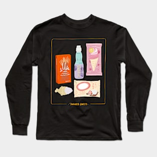 Japanese Food and Snacks Design Long Sleeve T-Shirt